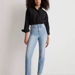 Madewell the Perfect Vintage Straight Jean in Ferman Wash, size 24